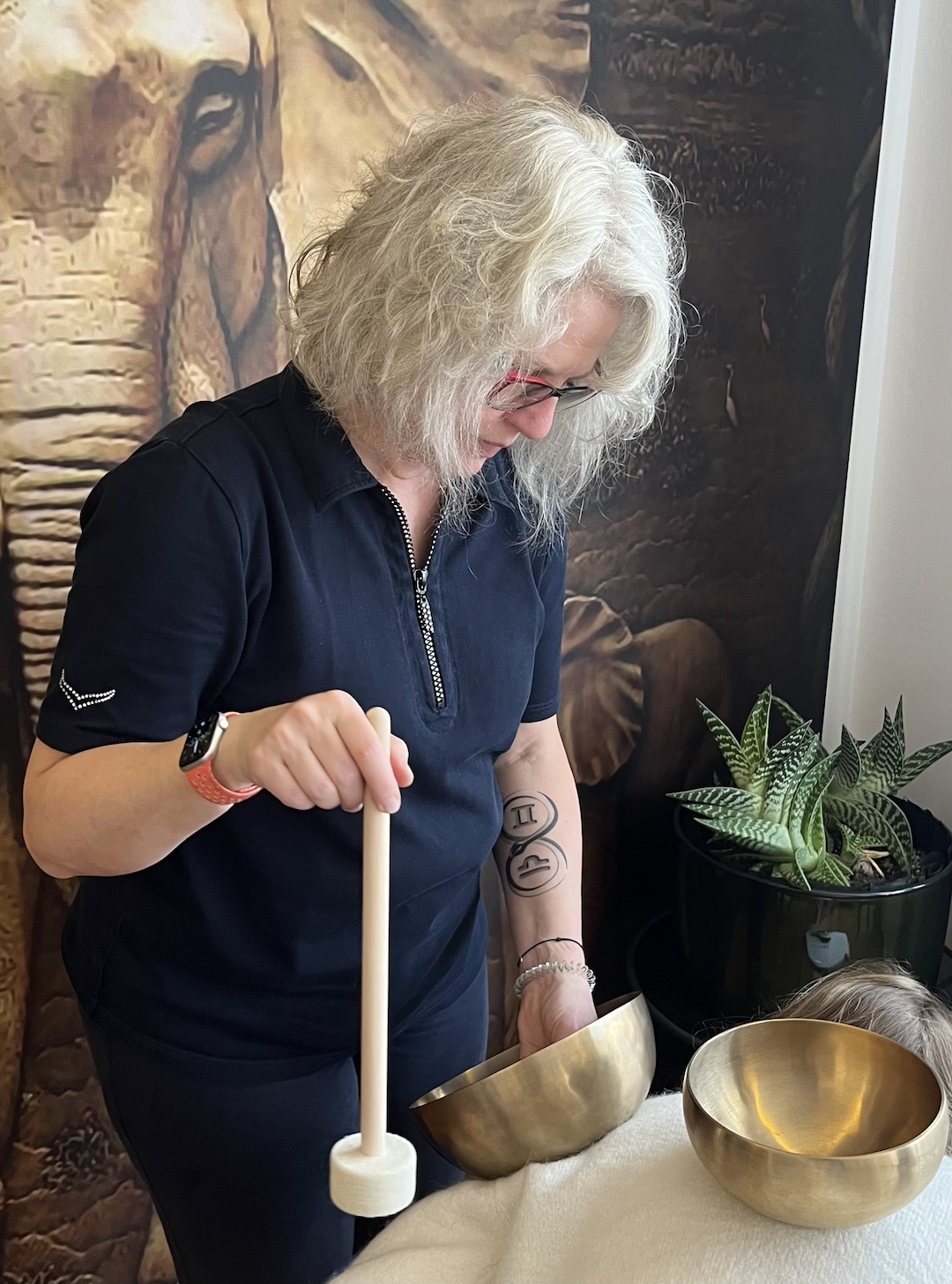 Klangmassage in Aktion